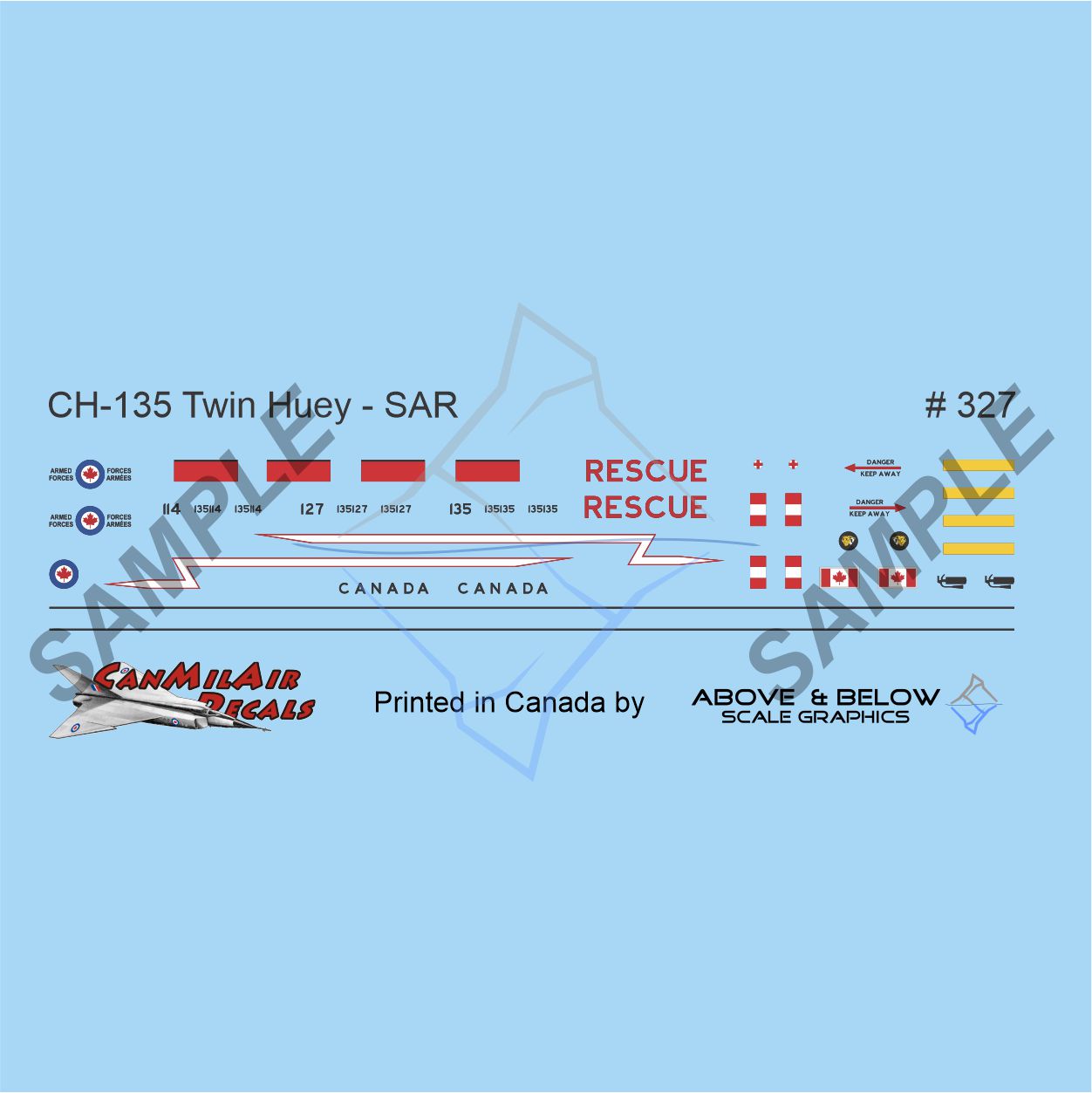 327 - Bell CH-135 Twin Huey - 444 Sqn - SAR