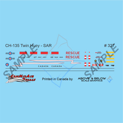 327 - Bell CH-135 Twin Huey - 444 Sqn - SAR