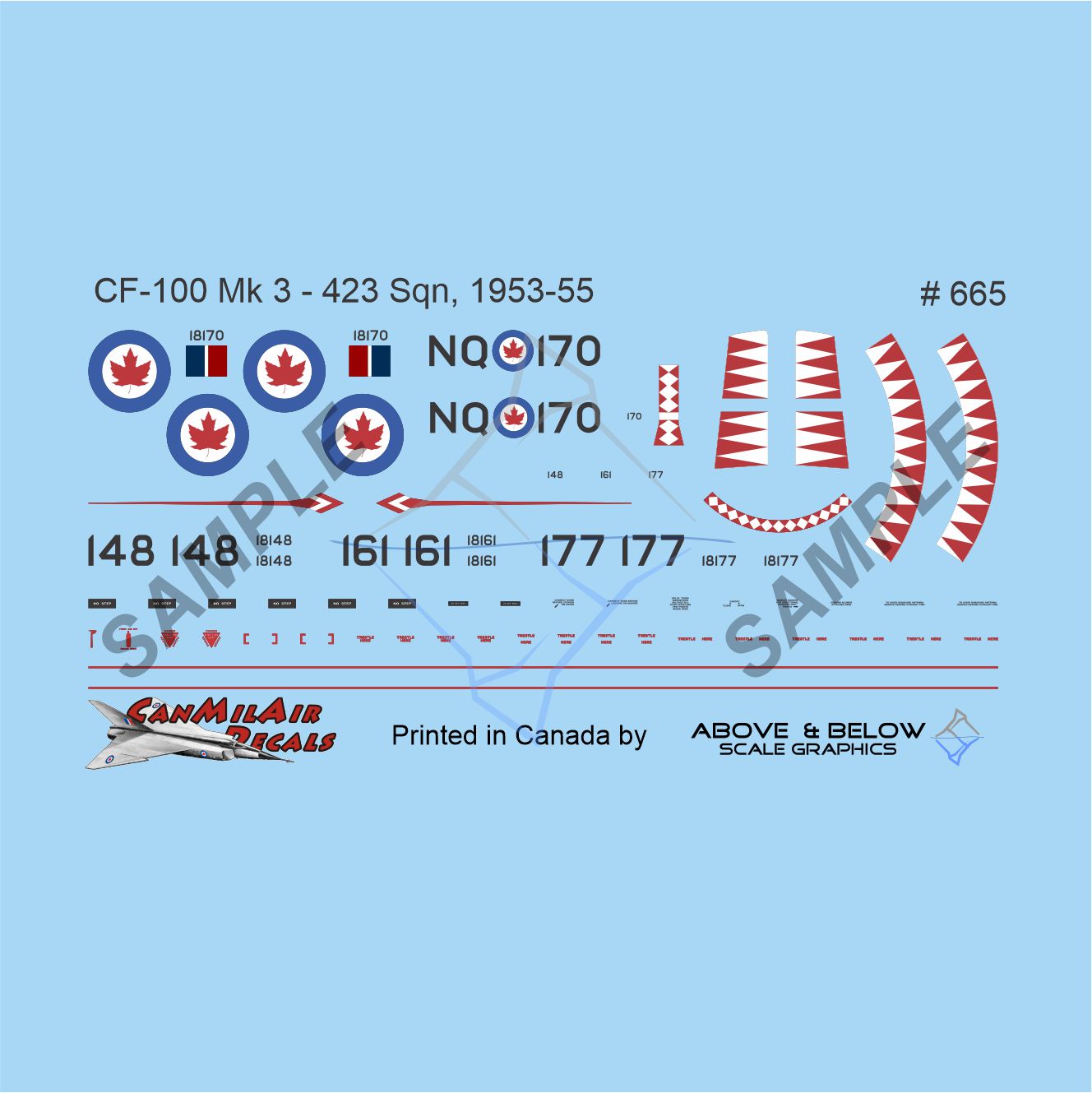 665 - Avro CF-100 Canuck Mk. 3 - 423 Sqn (1953-55)