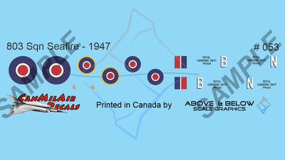 053 - Supermarine Seafire - RCN 803 Sqn (1947)