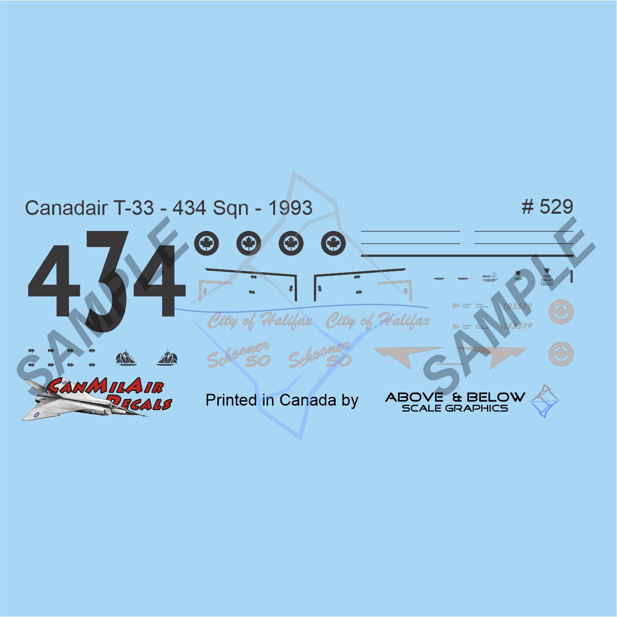529 - Canadair CT-133 - 434 Sqn - Special 50th Anniv. "City of Halifax" livery.