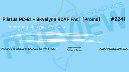 2241 - Pilatus PC-21 - Skyalyne RCAF FAcT Promo
