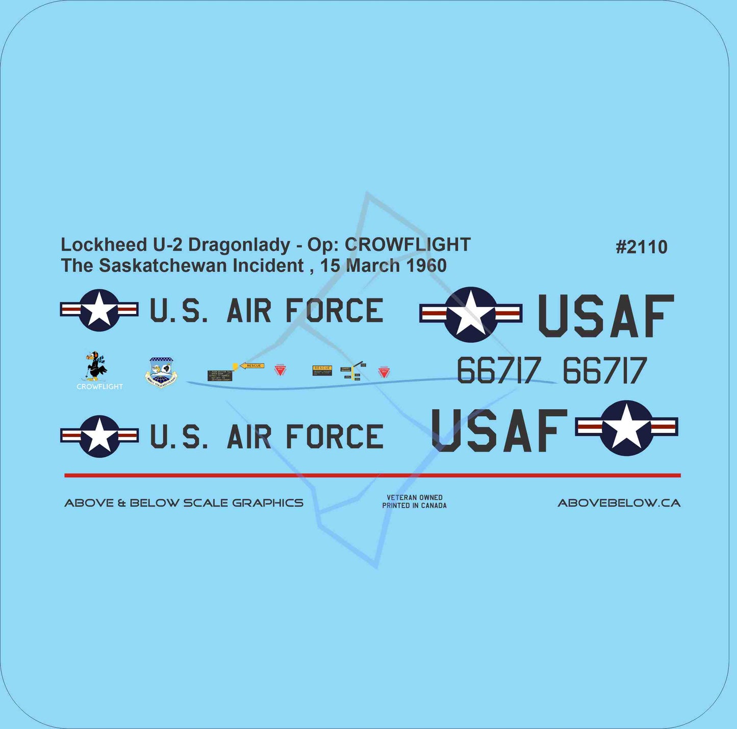 2110 - Lockheed U-2 Dragonlady - Op: CROWFLIGHT "The Saskatchewan Incident"