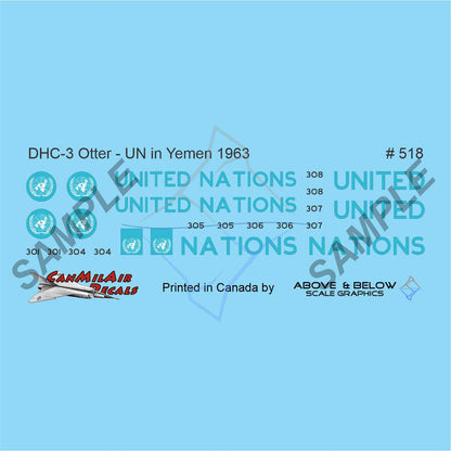 518 - DeHavilland Canada DHC-3 Otter - UN Yemen (1963)