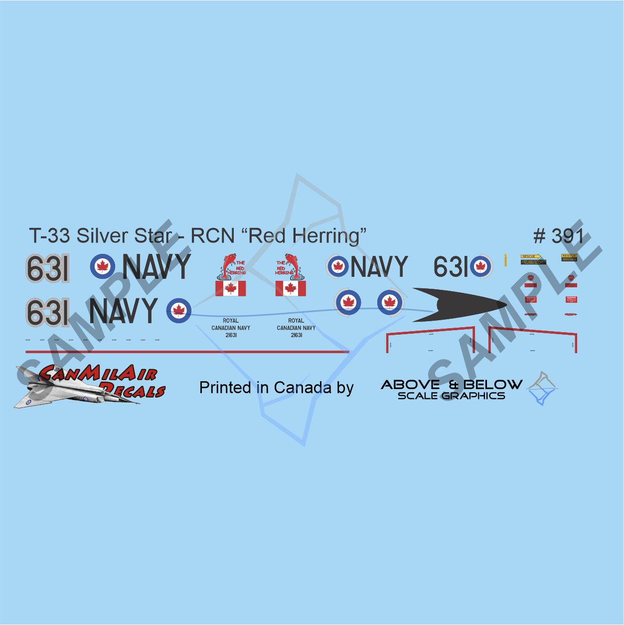 391 - Canadair T-33 Silver Star - RCN "Red Herring" Special Solo Performer (1966)