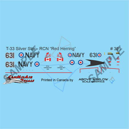 391 - Canadair T-33 Silver Star - RCN "Red Herring" Special Solo Performer (1966)