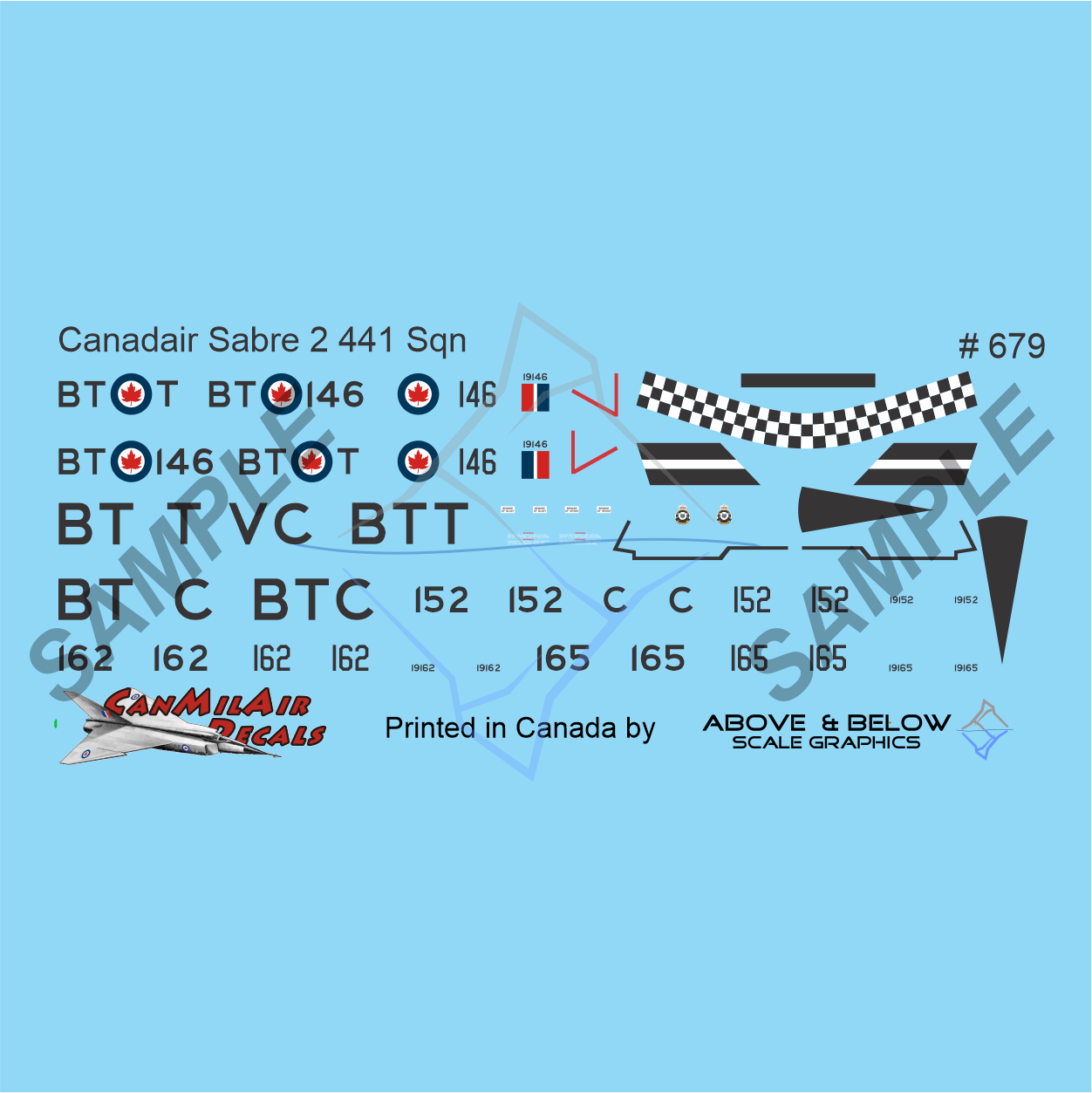 679 - Canadair Sabre Mk.2 - 441 Sqn Demo Team, 1953