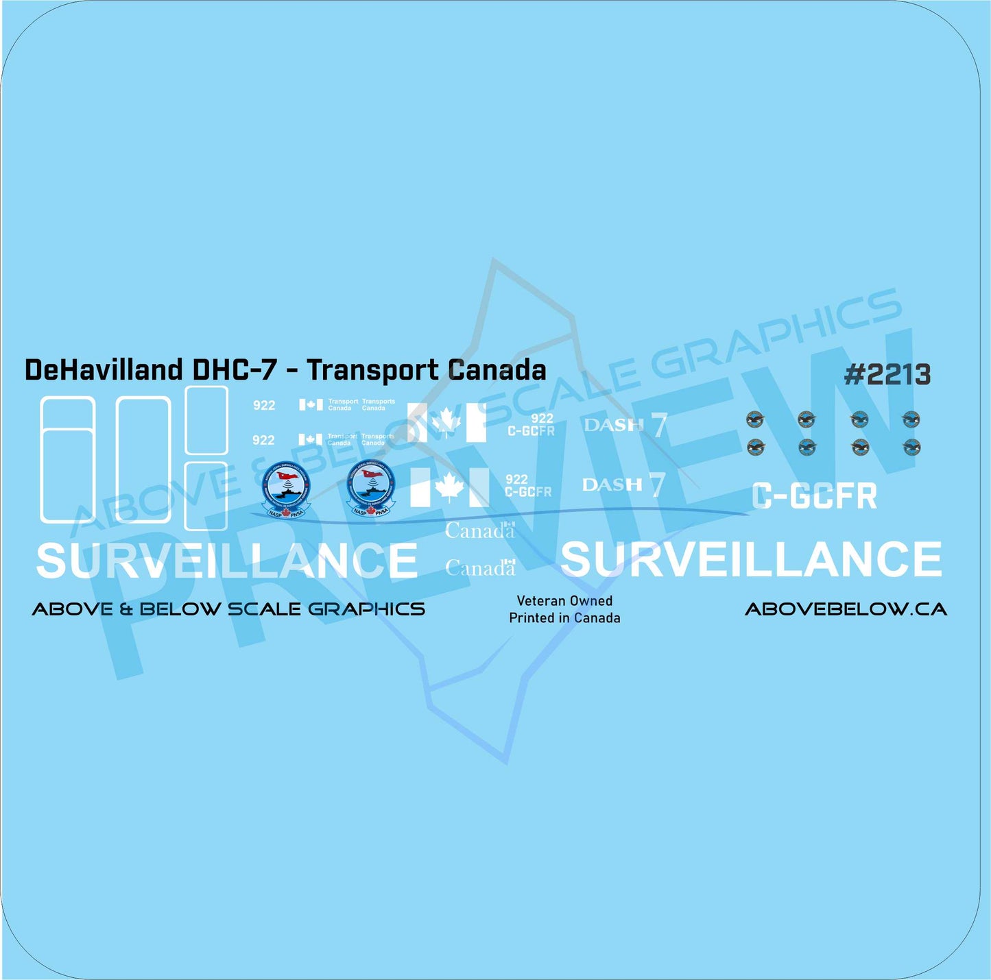 2213 - DeHavilland DHC-7 - Transport Canada NASP
