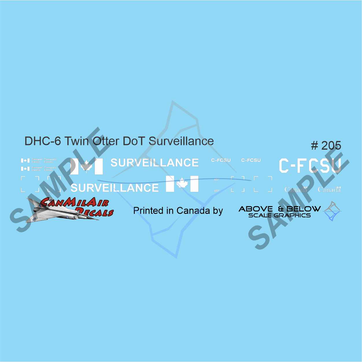 205 - DeHavilland Canada DHC-6 Twin Otter - Transport Canada Surveillance