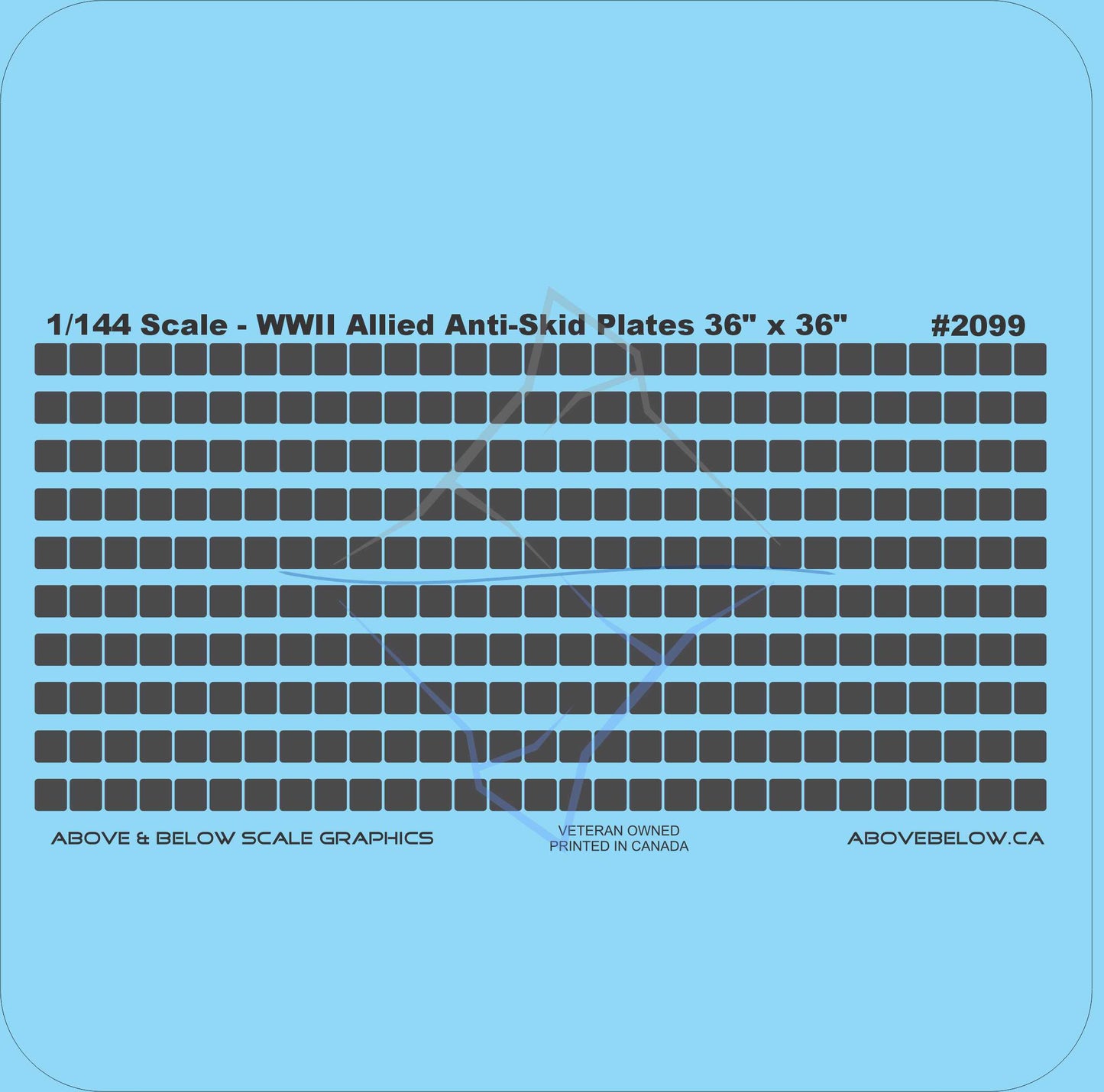 2099 - WWII Allied 36x36" Anti-Skid Plates