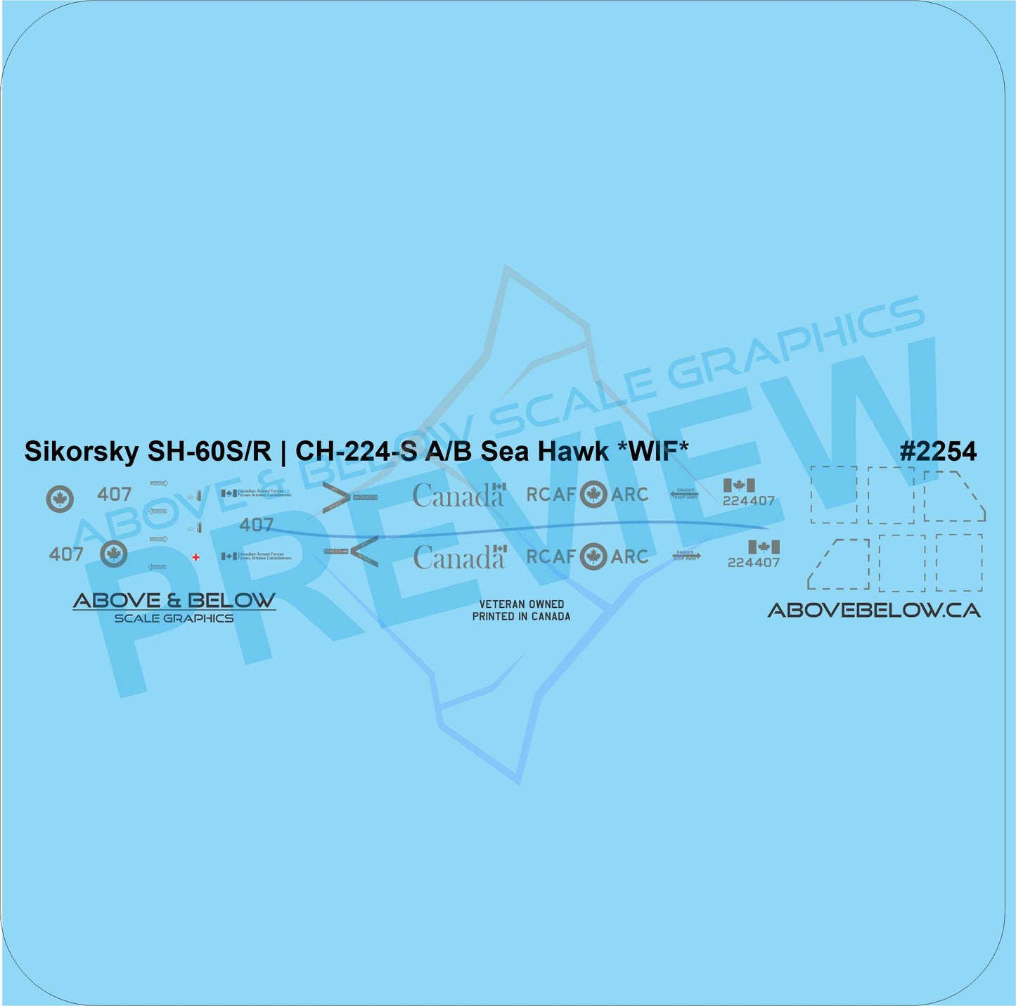 2254 - Sikorsky SH-60R / CH-224 Seahawk *WIF*