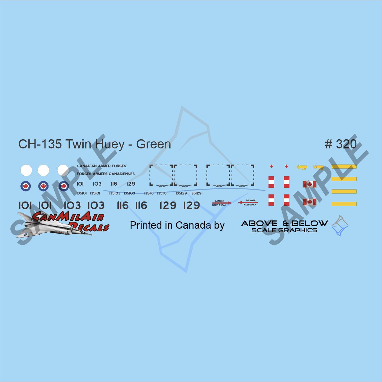 320 - Bell CH-135 Twin Huey - CAF (1971-1973)