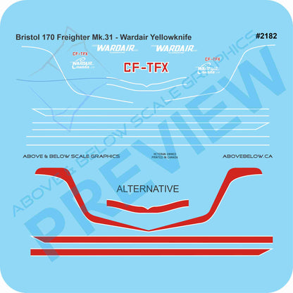 2182 - Bristol Freighter Mk.31 - Wardair Yellowknife