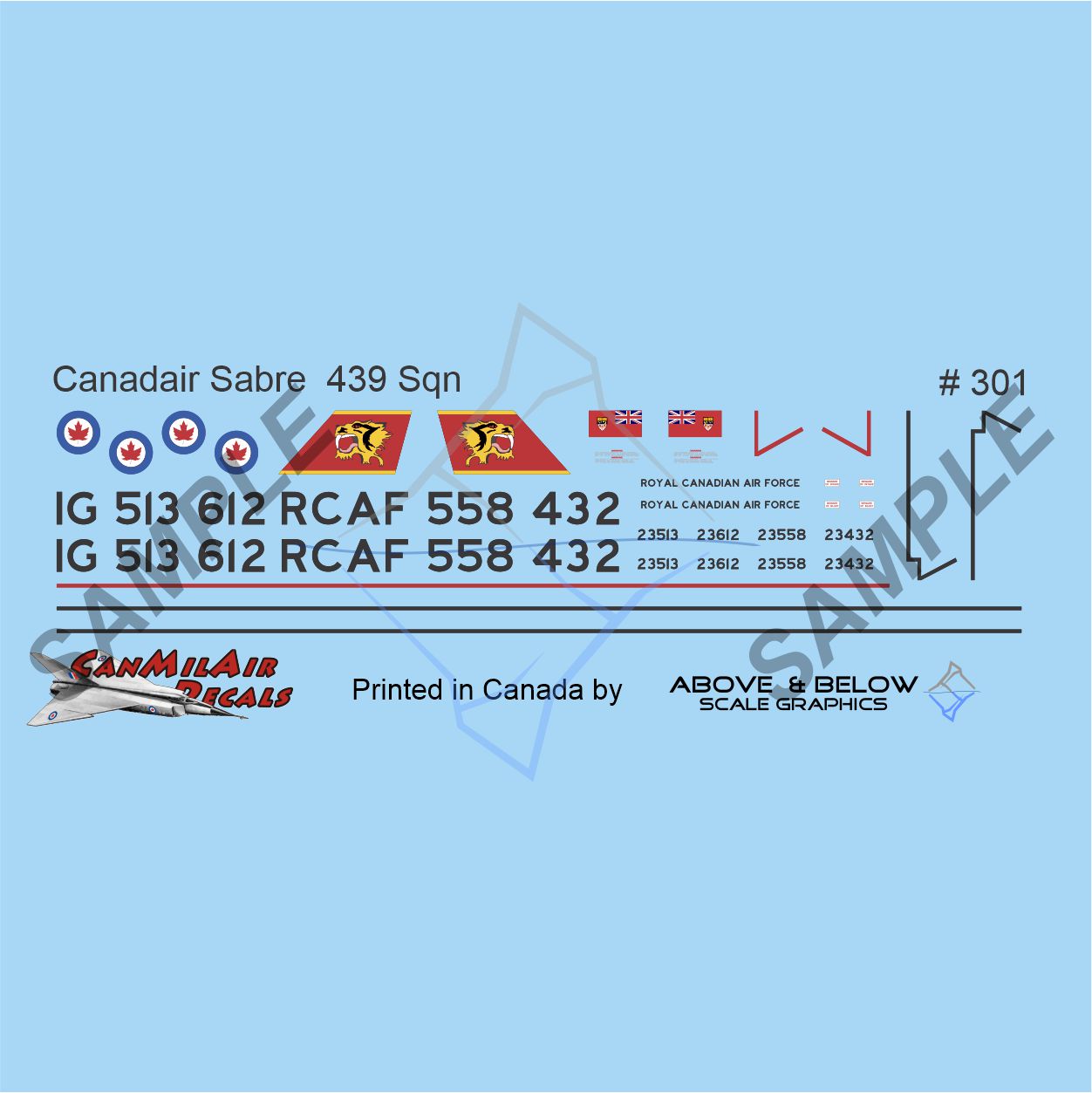 301 - Canadair Sabre Mk. 6 - 439 Sqn (1958)