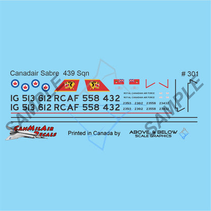 301 - Canadair Sabre Mk. 6 - 439 Sqn (1958)