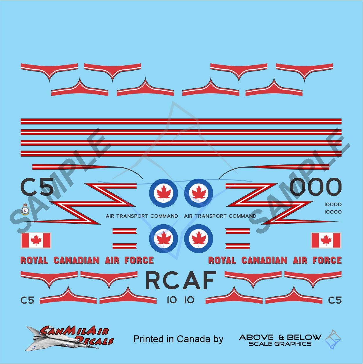 120, 121, 122 - Canadair North Star C5 - RCAF+3 (Combo Set)