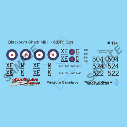 114 - Blackburn Shark II - 6(BR) Sqn Vancouver (1940)