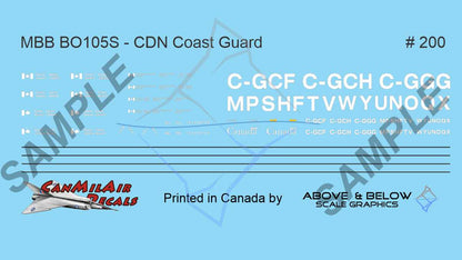 200 - Messerschmitt-Bölkow-Blohm BO-105S - Canadian Coast Guard