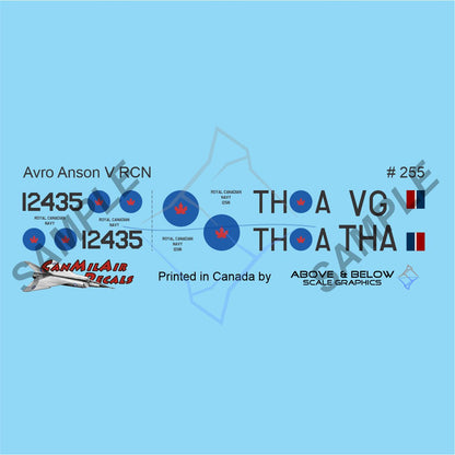 255 - Avro Anson Mk.V - RCN Fleet Requirement Unit 743 (1946-52)