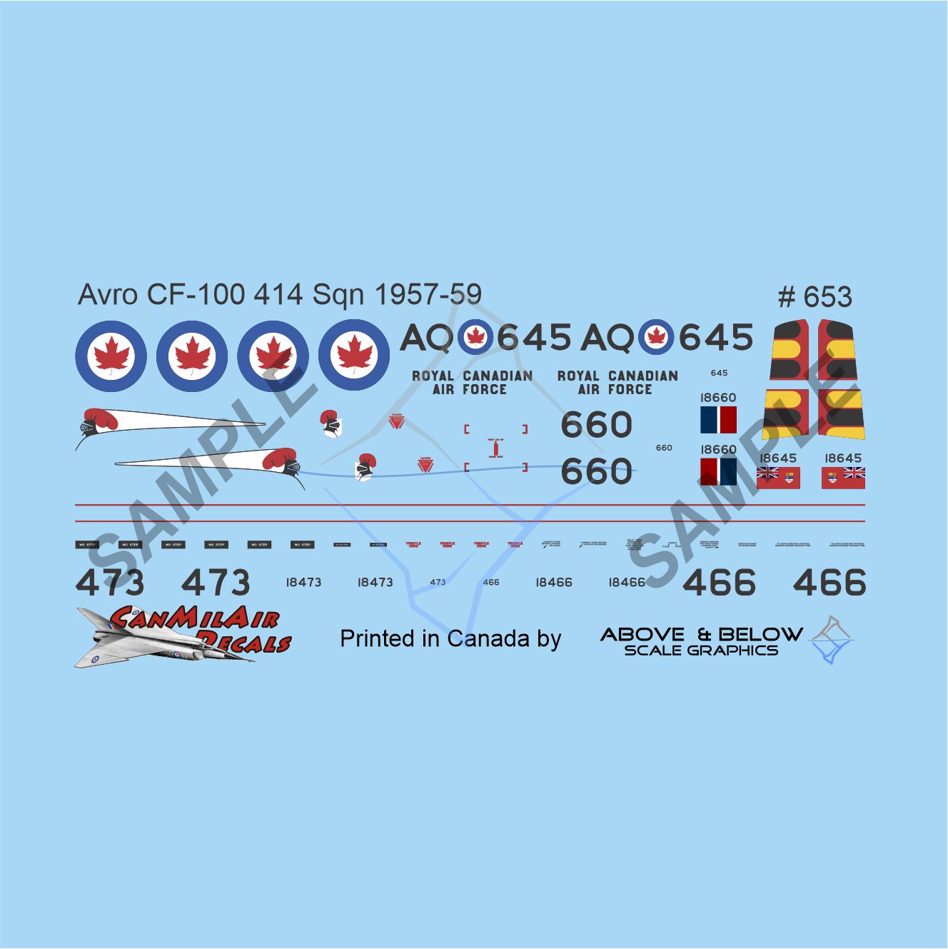 653- Avro CF-100 Canuck Mk. 5 - 414 Sqn (1957-59)