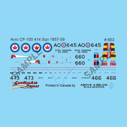 653- Avro CF-100 Canuck Mk. 5 - 414 Sqn (1957-59)