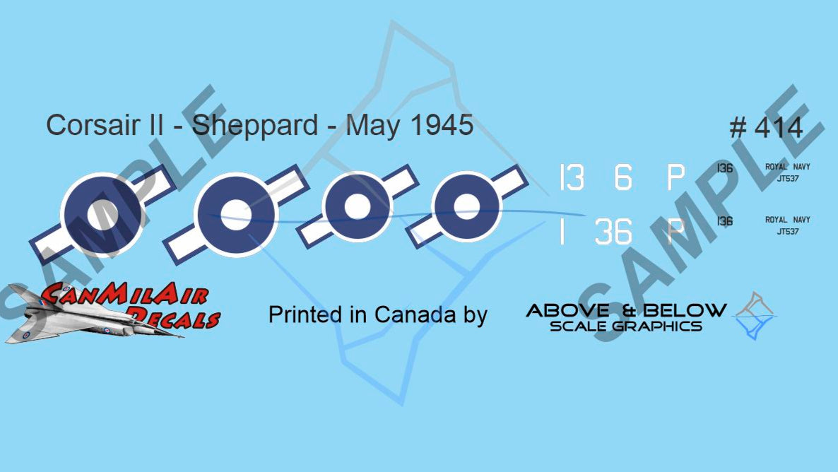 414 - Vought F4U Corsair II - Fleet Air Arm - Don Sheppard