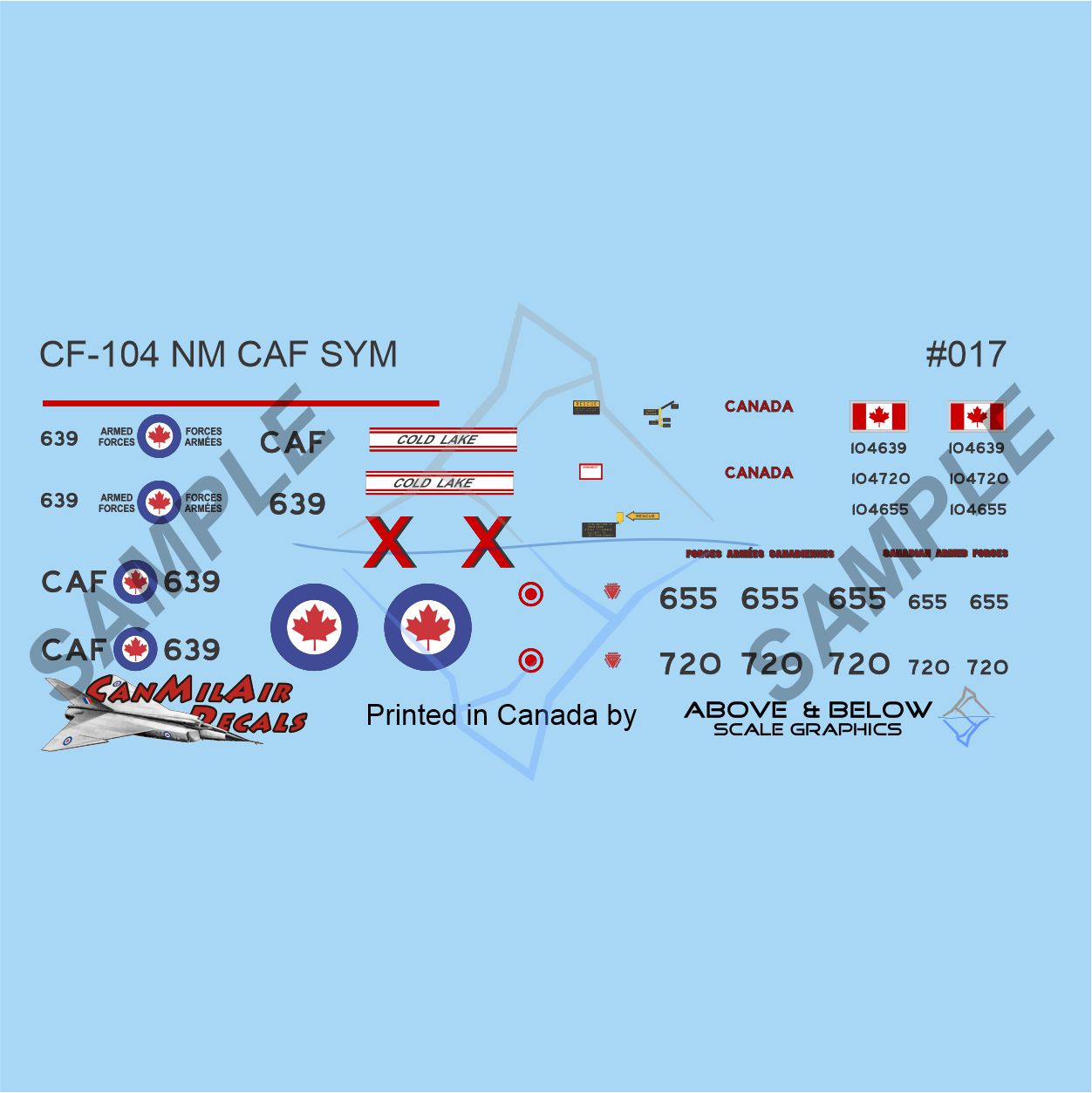 017 - Canadair CF-104 Starfighter - CAF & SYM (1970-1980)