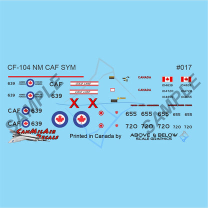 017 - Canadair CF-104 Starfighter - CAF & SYM (1970-1980)