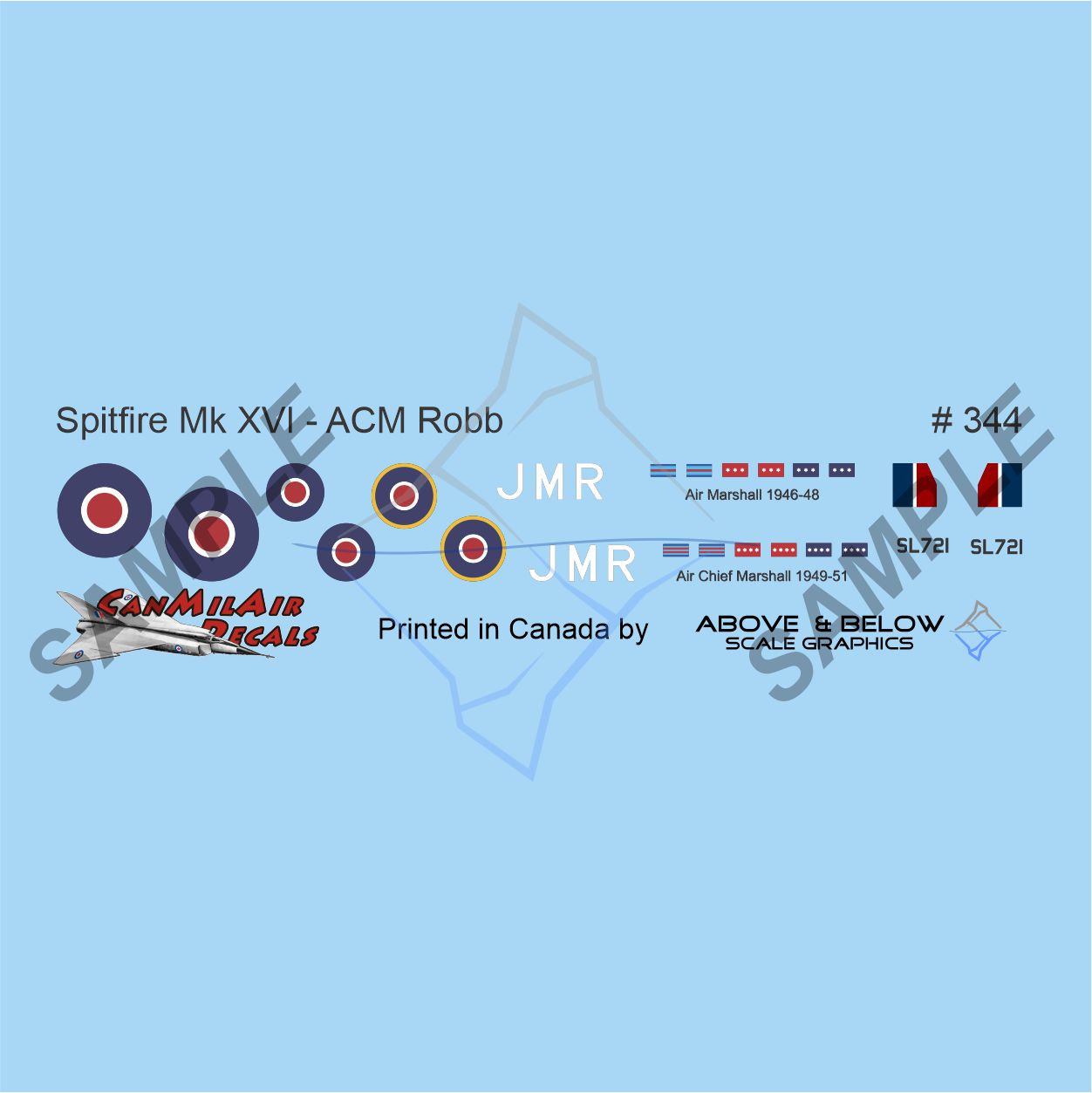 344 - Supermarine Spitfire Mk. XVIe - ACM Sir James Robb