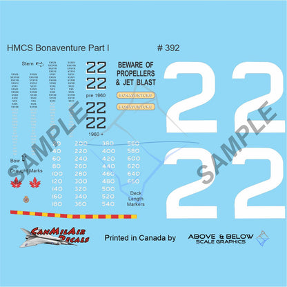 392 - HMCS Bonaventure Markings - Primary Set