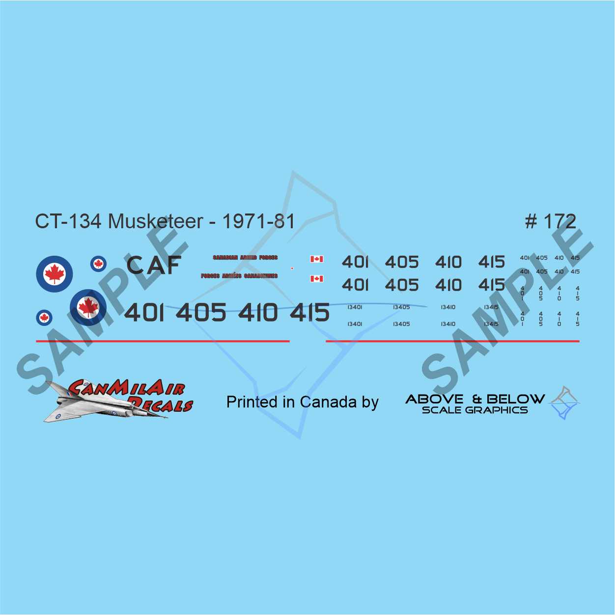 172 - Beechcraft CT-134 Musketeer - CAF (1971-81) - 3 CFFTS 'Muskrat Gold' Demo Team