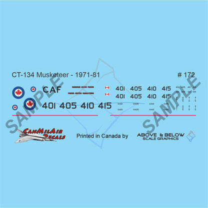 172 - Beechcraft CT-134 Musketeer - CAF (1971-81) - 3 CFFTS 'Muskrat Gold' Demo Team