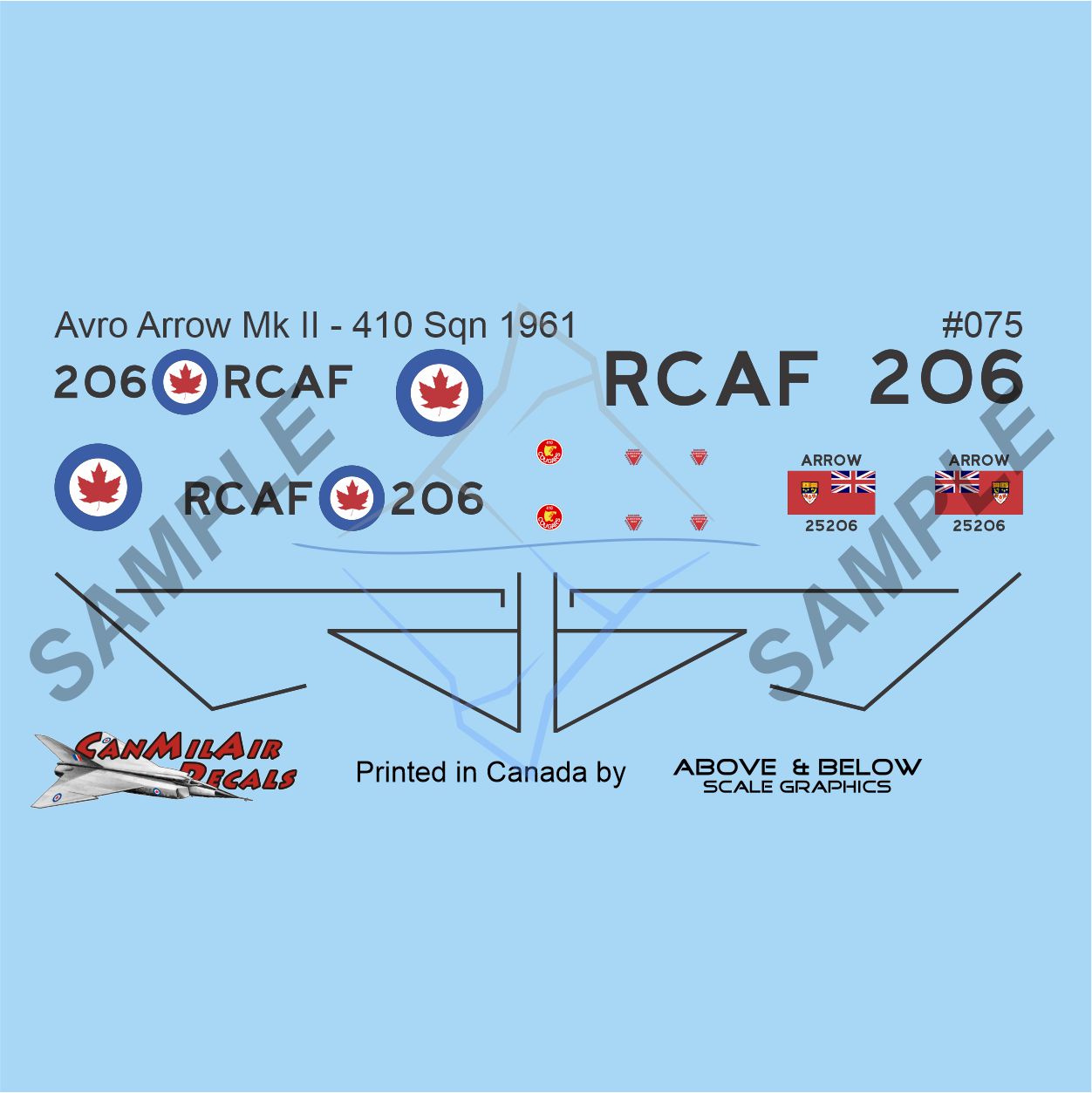 075 - Avro CF-105 Arrow *Fictional* Mk II -  RCAF+3  - 410 Sqn