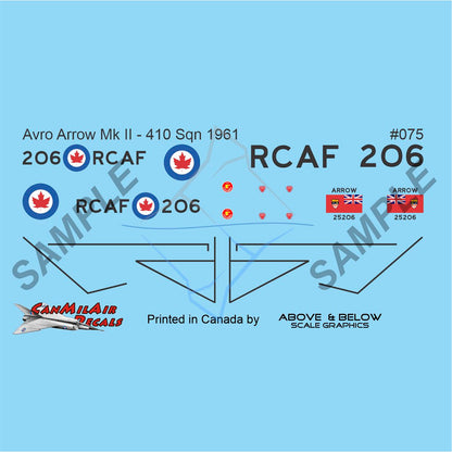 075 - Avro CF-105 Arrow *Fictional* Mk II -  RCAF+3  - 410 Sqn
