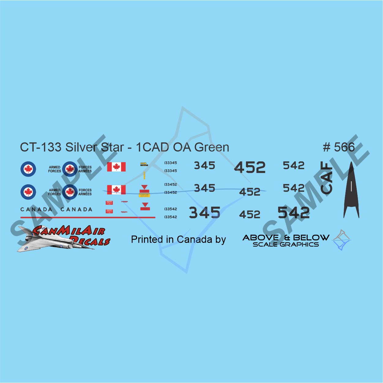 566 - Canadair CT-133 Silver Star - 1 CAD Europe