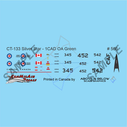 566 - Canadair CT-133 Silver Star - 1 CAD Europe