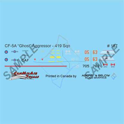 187 - Canadair CF-5D / CF-116 Freedom Fighter - SYM - 419 Sqn Aggressor (1984)