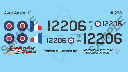 258 - Avro Anson Mk.V - BCATP Air Observer Trainer