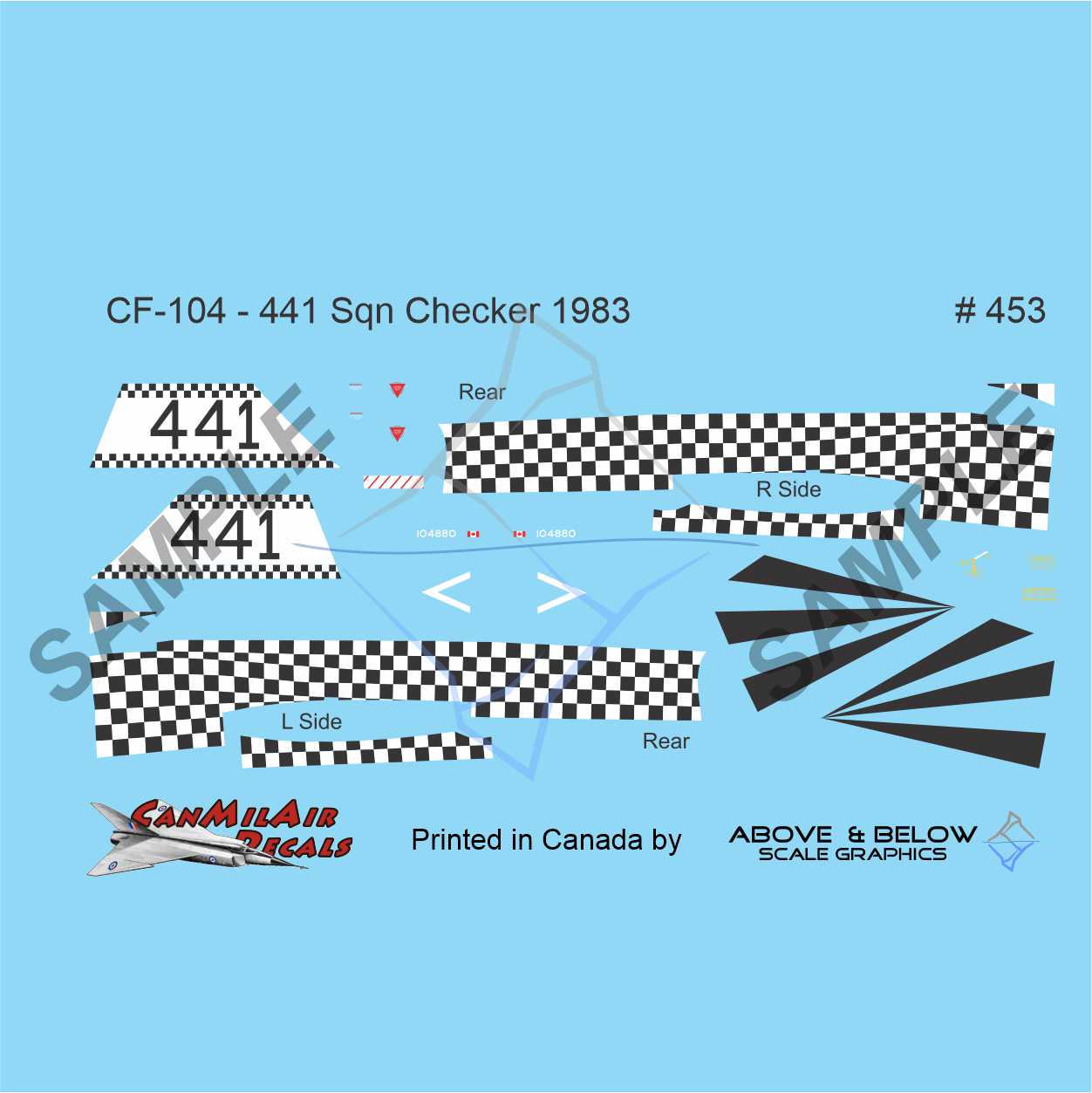 453 - Canadair CF-104 Starfighter - 441 Sqn - Checker Board (1983)
