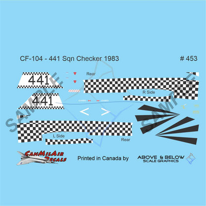 453 - Canadair CF-104 Starfighter - 441 Sqn - Checker Board (1983)