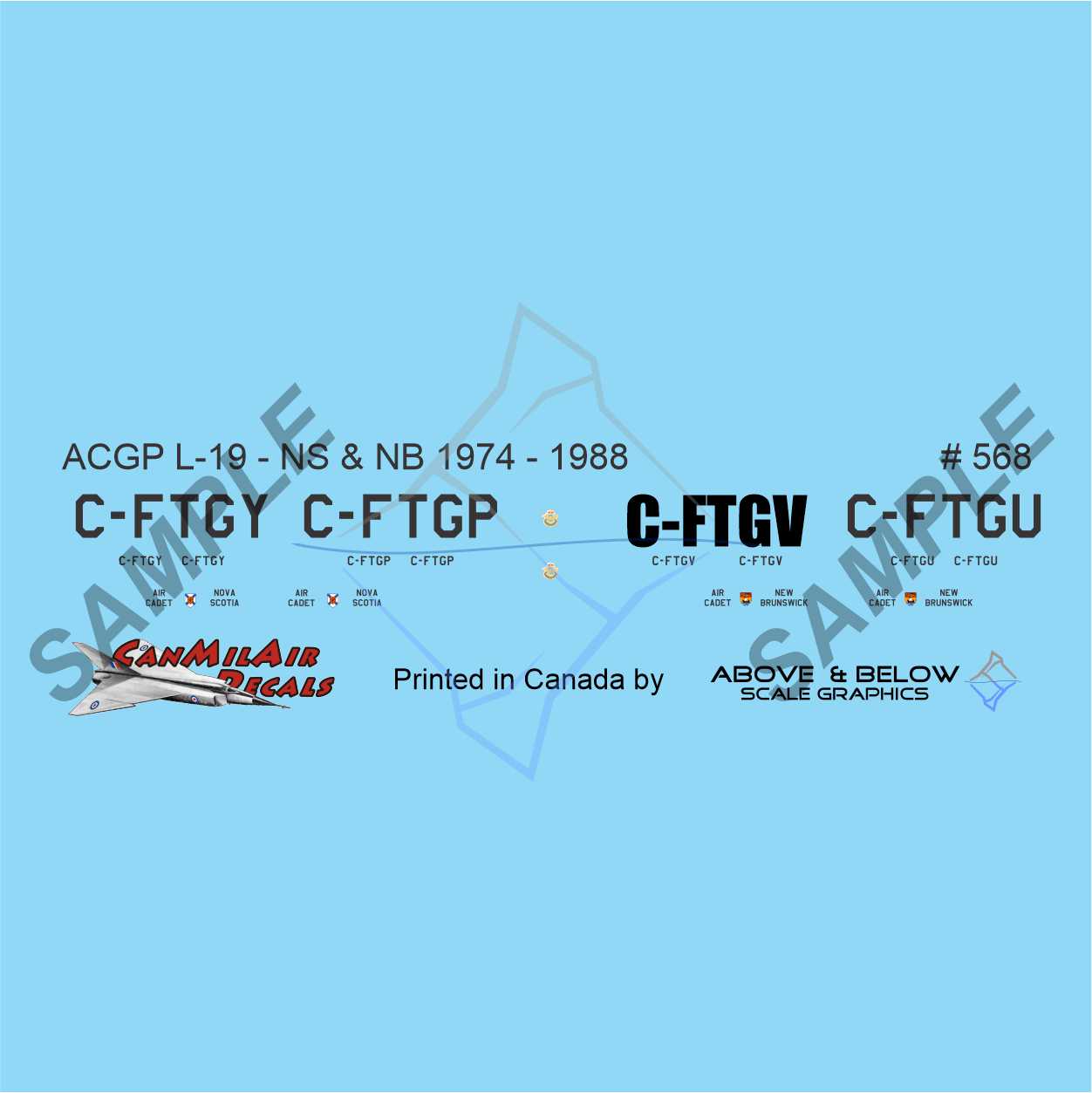 568 - Cessna L-19A/E Bird Dog - ACGP Nova Scotia and New Brunswick (1974-88)