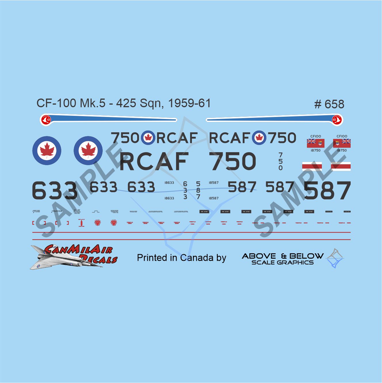 658 - Avro CF-100 Canuck Mk. 5 - 425 Sqn (1959-61)