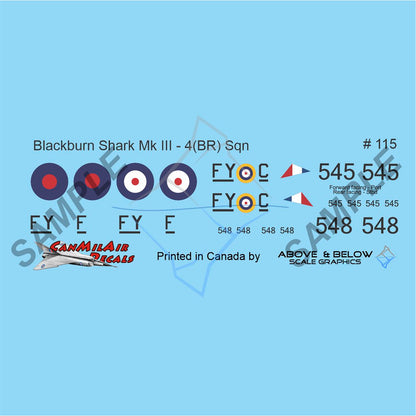 115 - Blackburn Shark III - 4(BR) Sqn Ucluelet (1941)