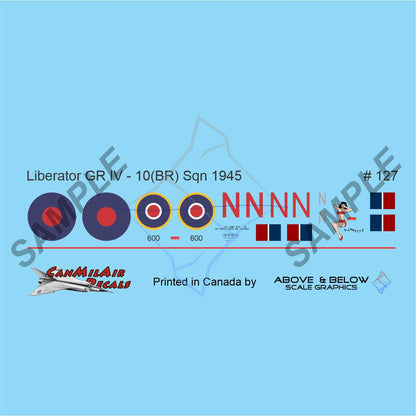 127 - Consolidated B-24 GR.IV Liberator - BR-10 Sqn "N" for "Nanette" (1945)