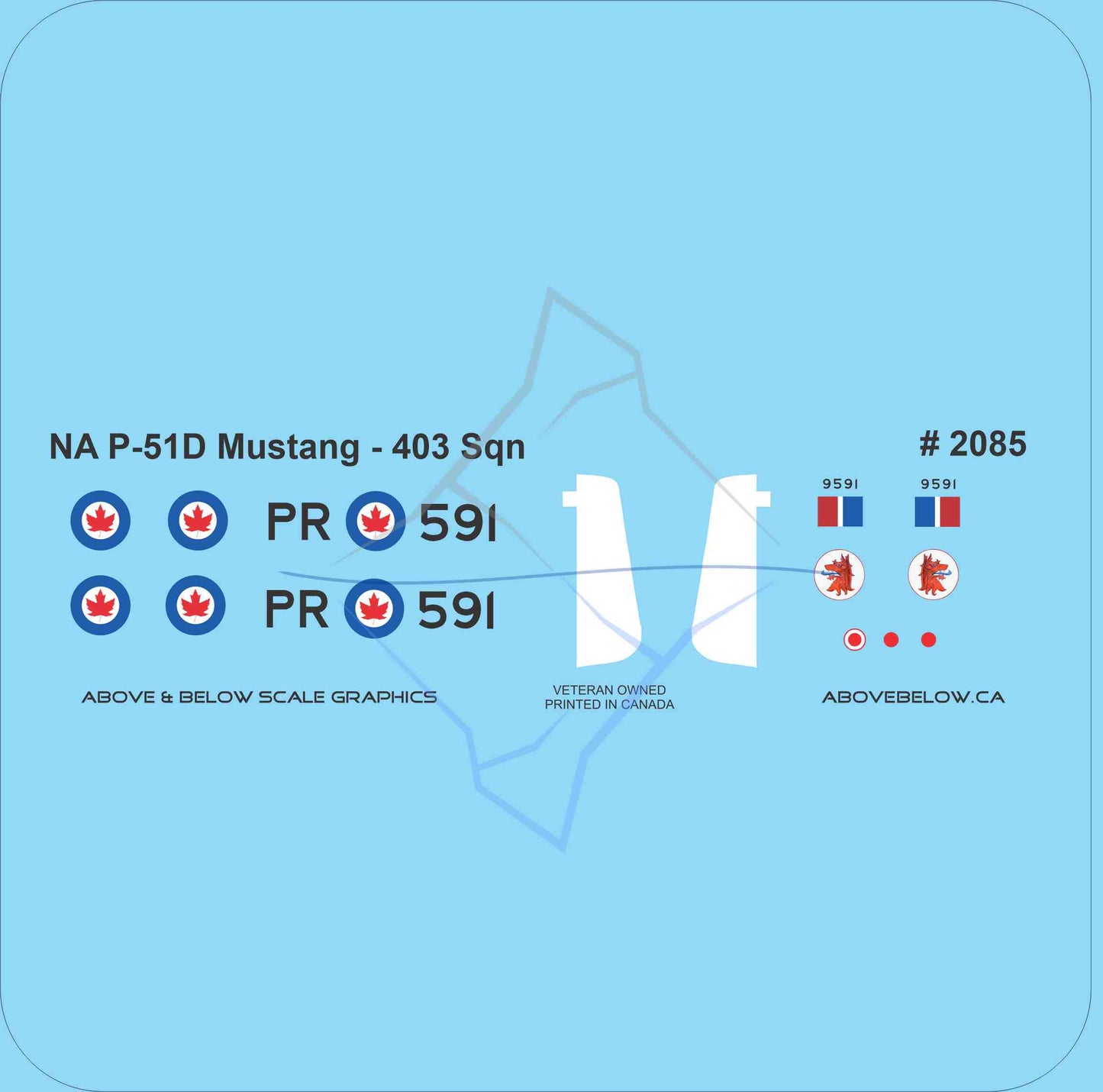 2085 - North American P51D Mustang - 408 Squadron