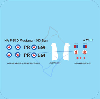 2085 - North American P51D Mustang - 408 Squadron