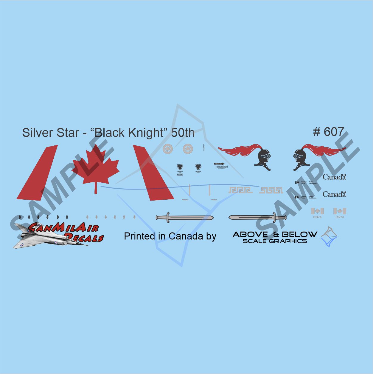 607 -Canadair CT- 133 Silver Star - 414 Sqn "Black Knight" (1991)