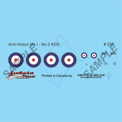 250 - Avro Anson Mk.I - BCATP No.2 AO -  Yellow Livery
