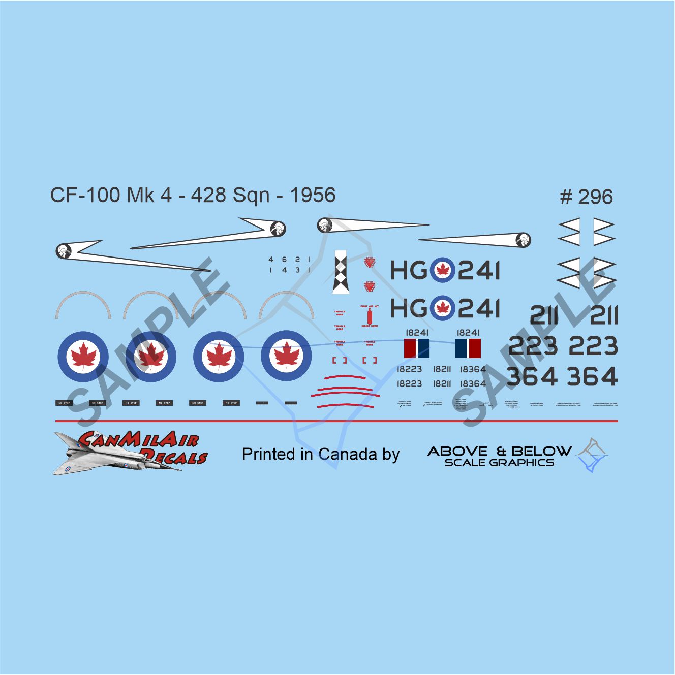 296 - Avro CF-100 Canuck Mk. 4 - 428 Sqn (1956)