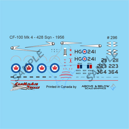 296 - Avro CF-100 Canuck Mk. 4 - 428 Sqn (1956)